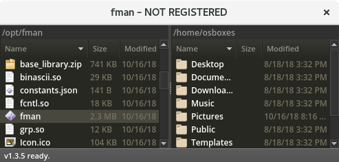 fman unix