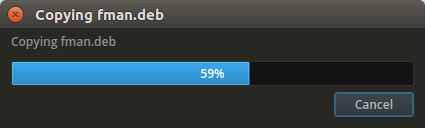 fman progress dialog for copying a file